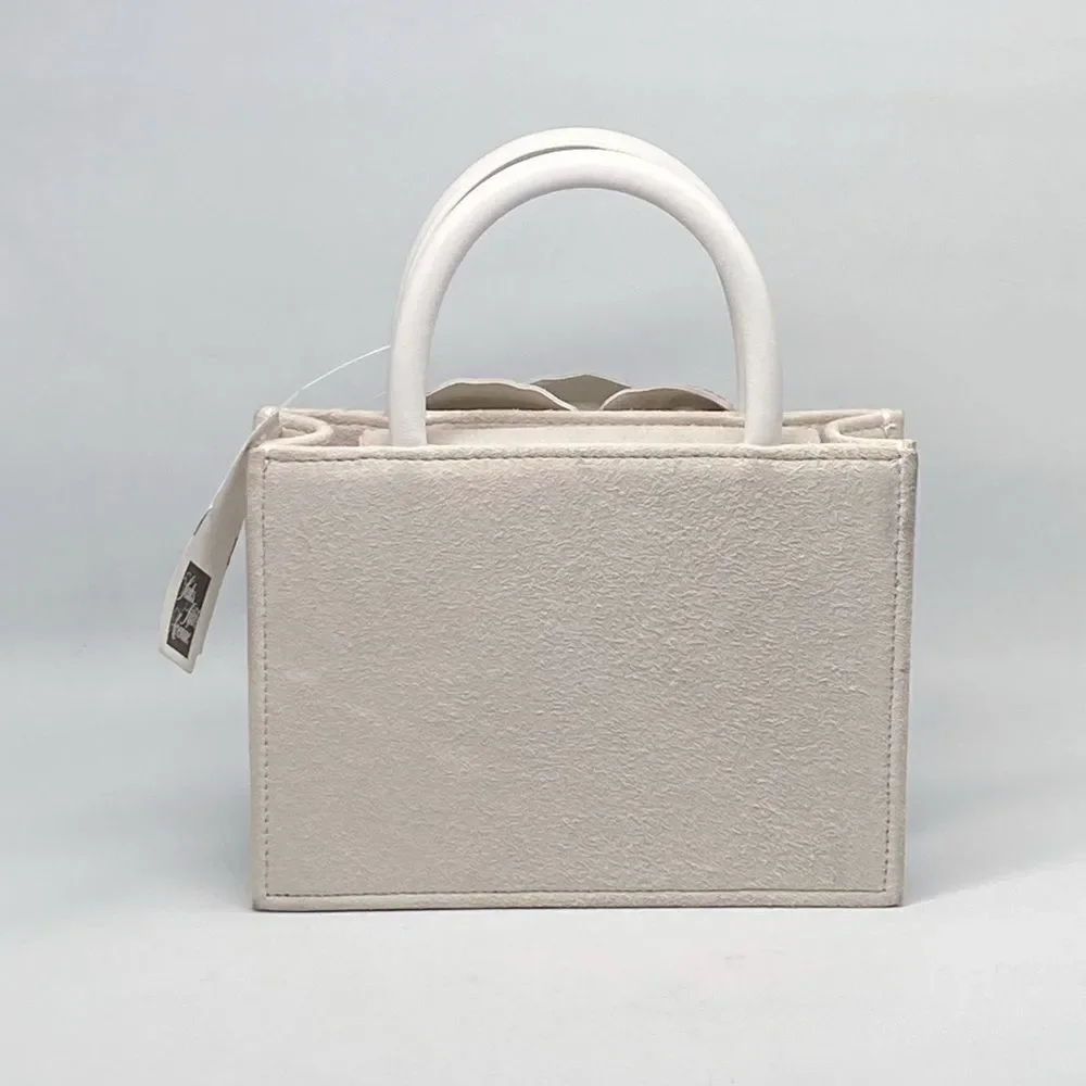 Mach & Mach Crystal Flower Suede Bag
